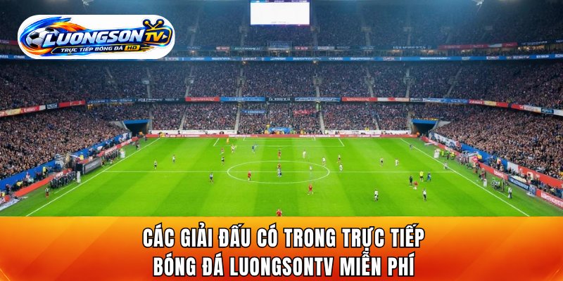 Các giải đấu có trong trực tiếp bóng đá LuongsonTV miễn phí